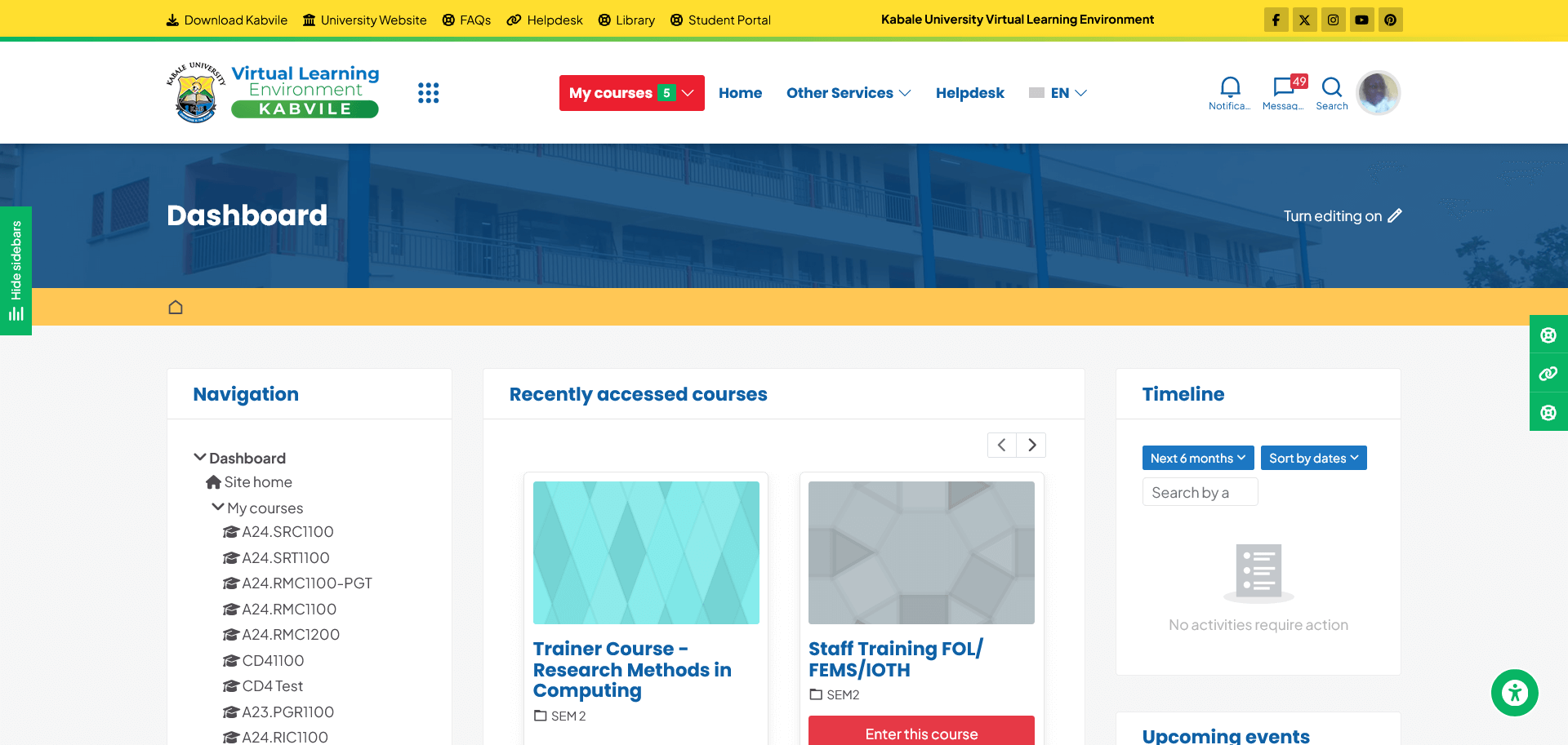You are currently viewing Kabale University Virtual learning Environment