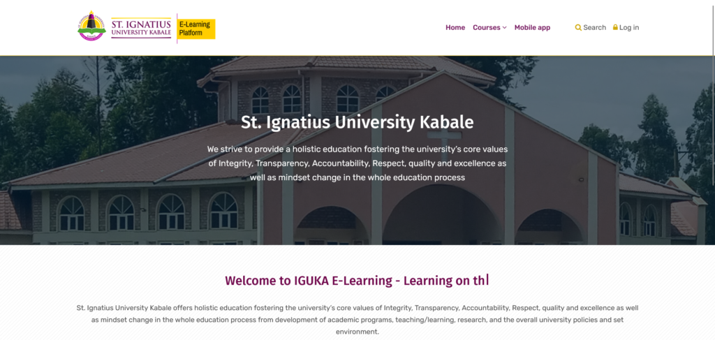 St. Ignatius University Kabale - E-learning