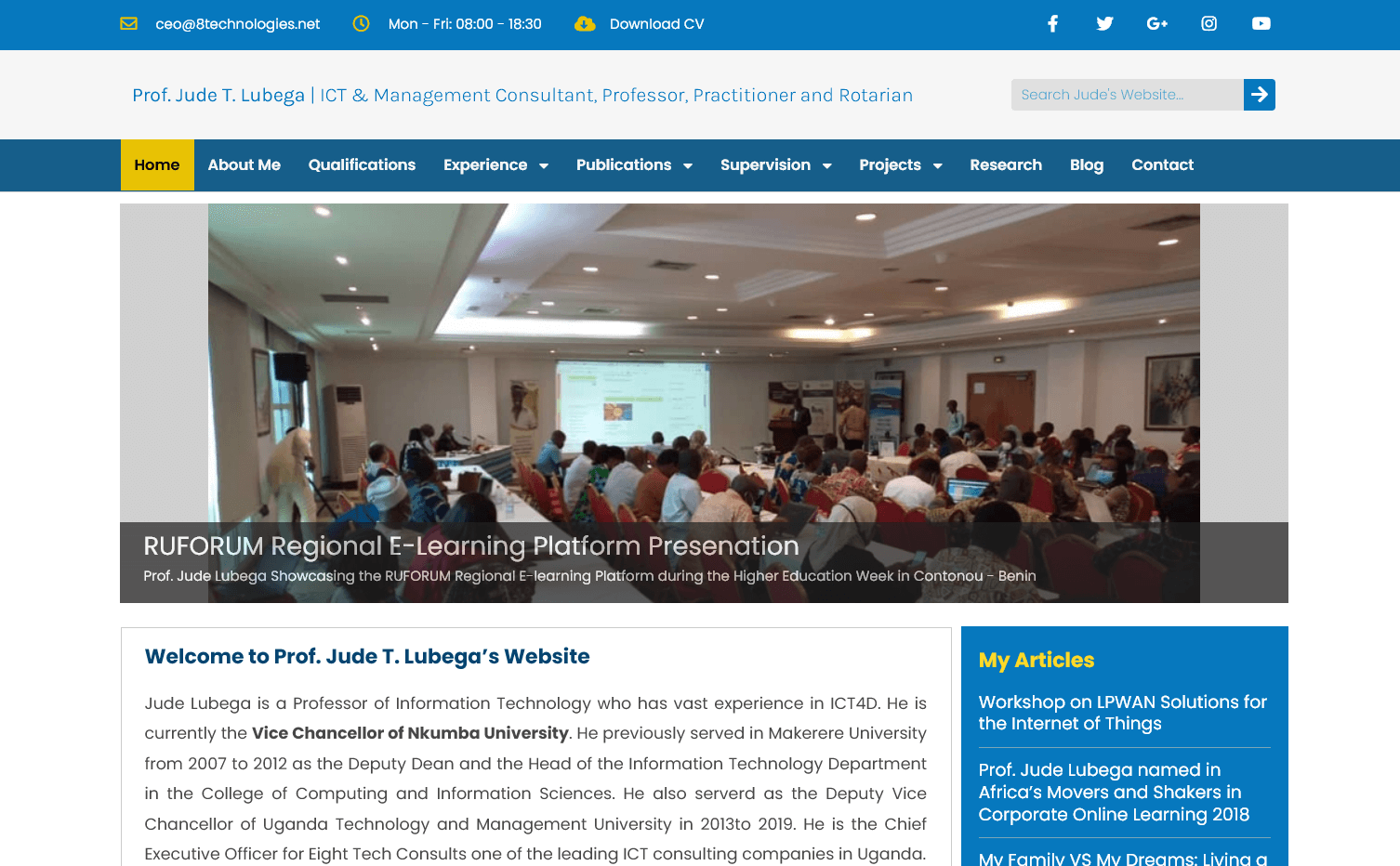 You are currently viewing Prof. Jude Lubega