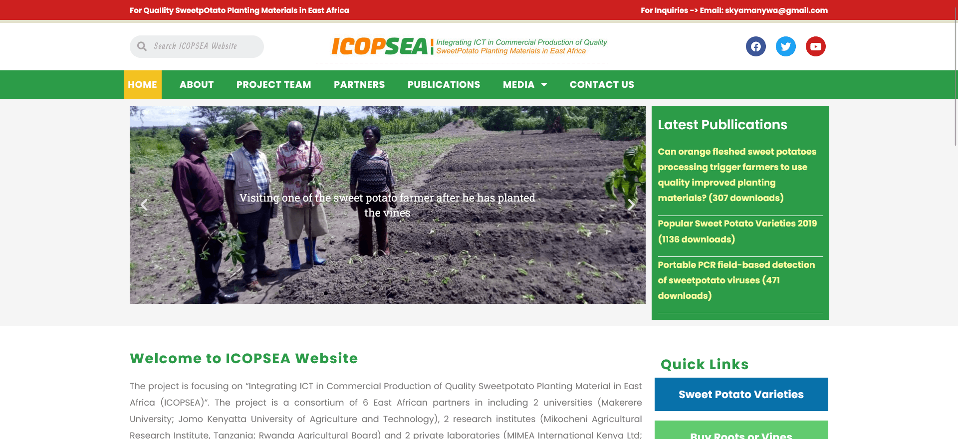 You are currently viewing ICOPSEA – Sweet Potatoes East Africa